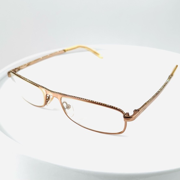 Dior Gold with Crystals Optical Frame-Christian Dior - Picture 3 of 5